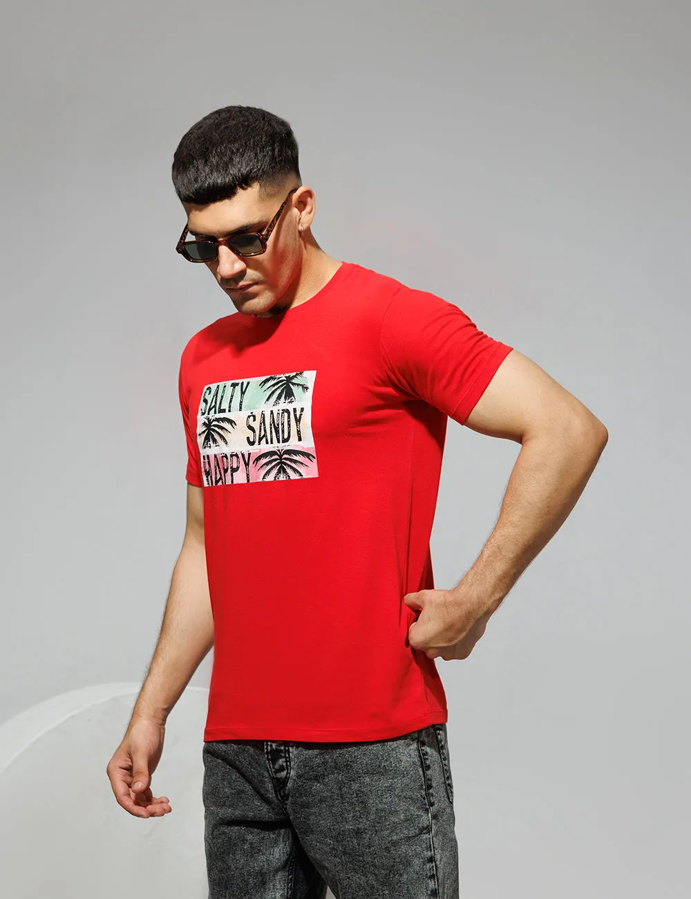 Salty Sandy Happy Graphic T-Shirt