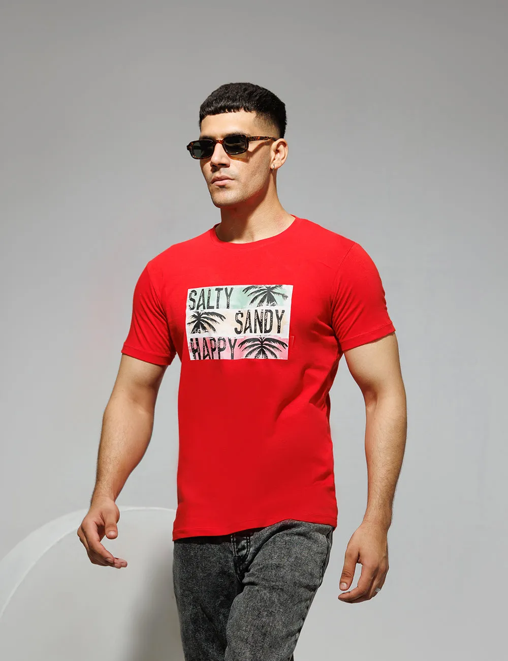 Salty Sandy Happy Graphic T-Shirt