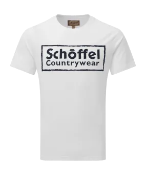 Schoffel Heritage T Shirt - White/Navy Logo