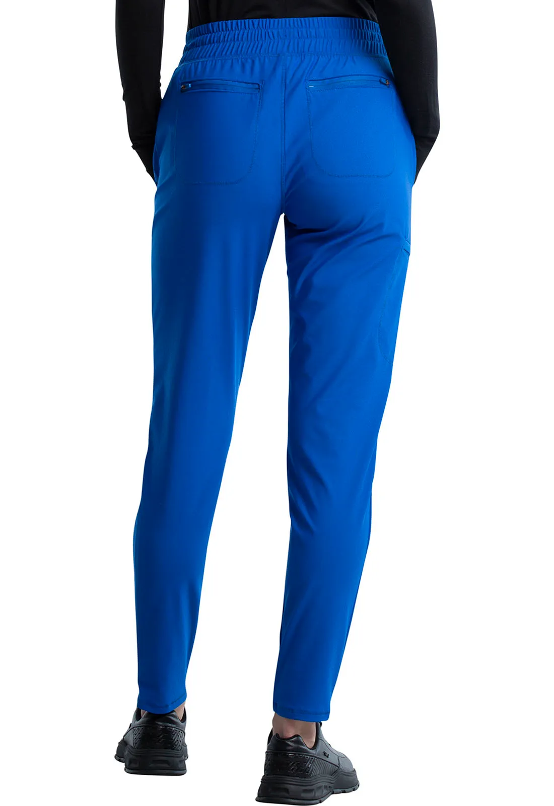 Scrub Pants - Cherokee Women's Form Mid Rise Tapered Leg Drawstring Pant - Royal, CK095
