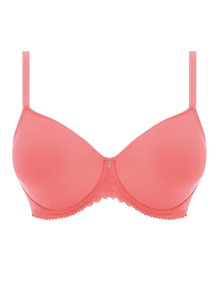Signature Moulded Spacer Bra - Hot Coral