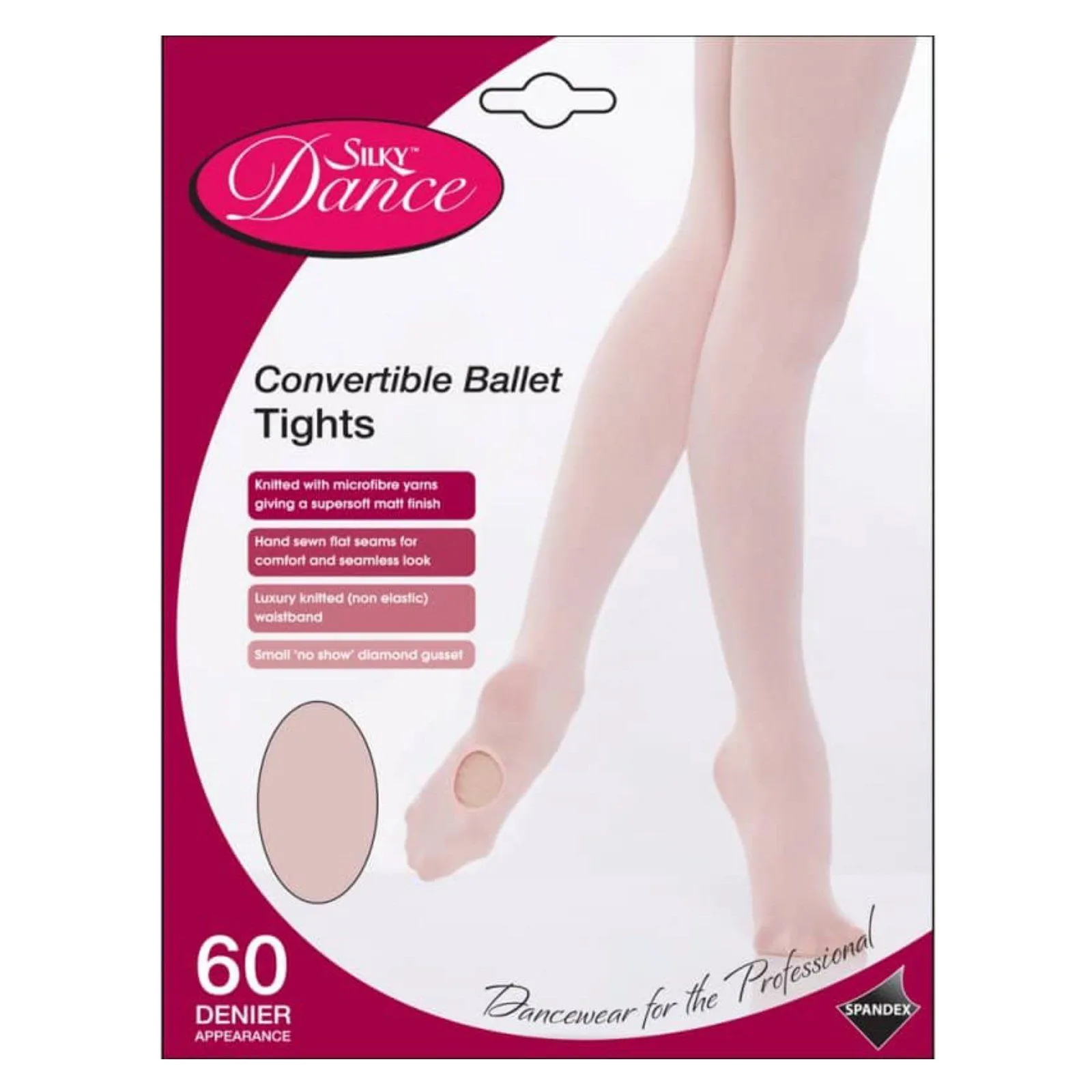 'SILKY' BRAND 60 DENIER CONVERTIBLE BALLET DANCE TIGHTS