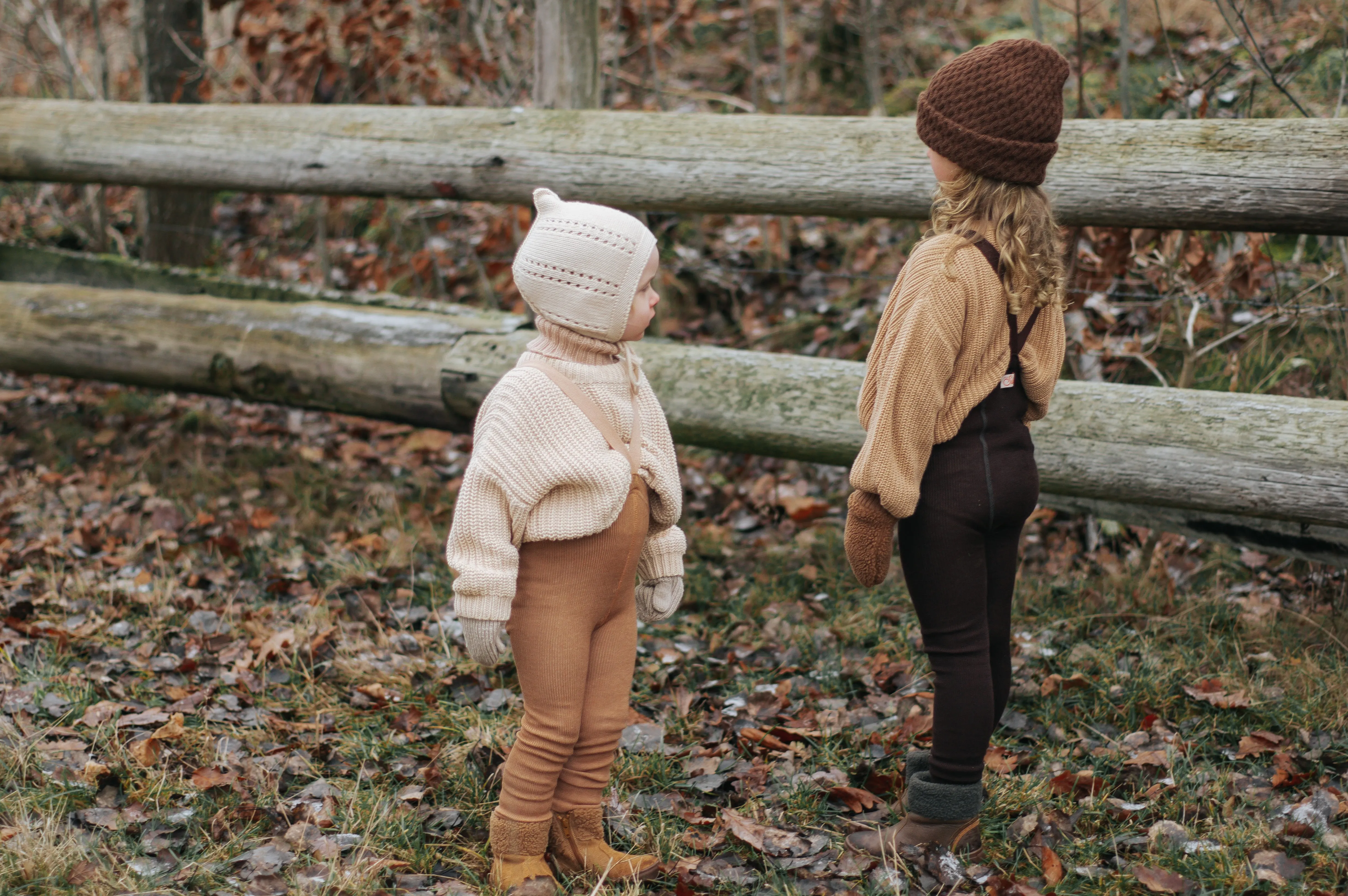 Silly Silas Wooly Footless Wool Tights, Cappucino Brown