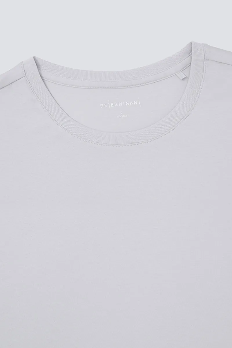 Softex Crew Neck T-Shirt | Light Grey GYFL01