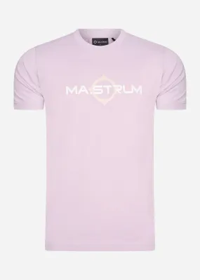 SS logo print tee - thistle