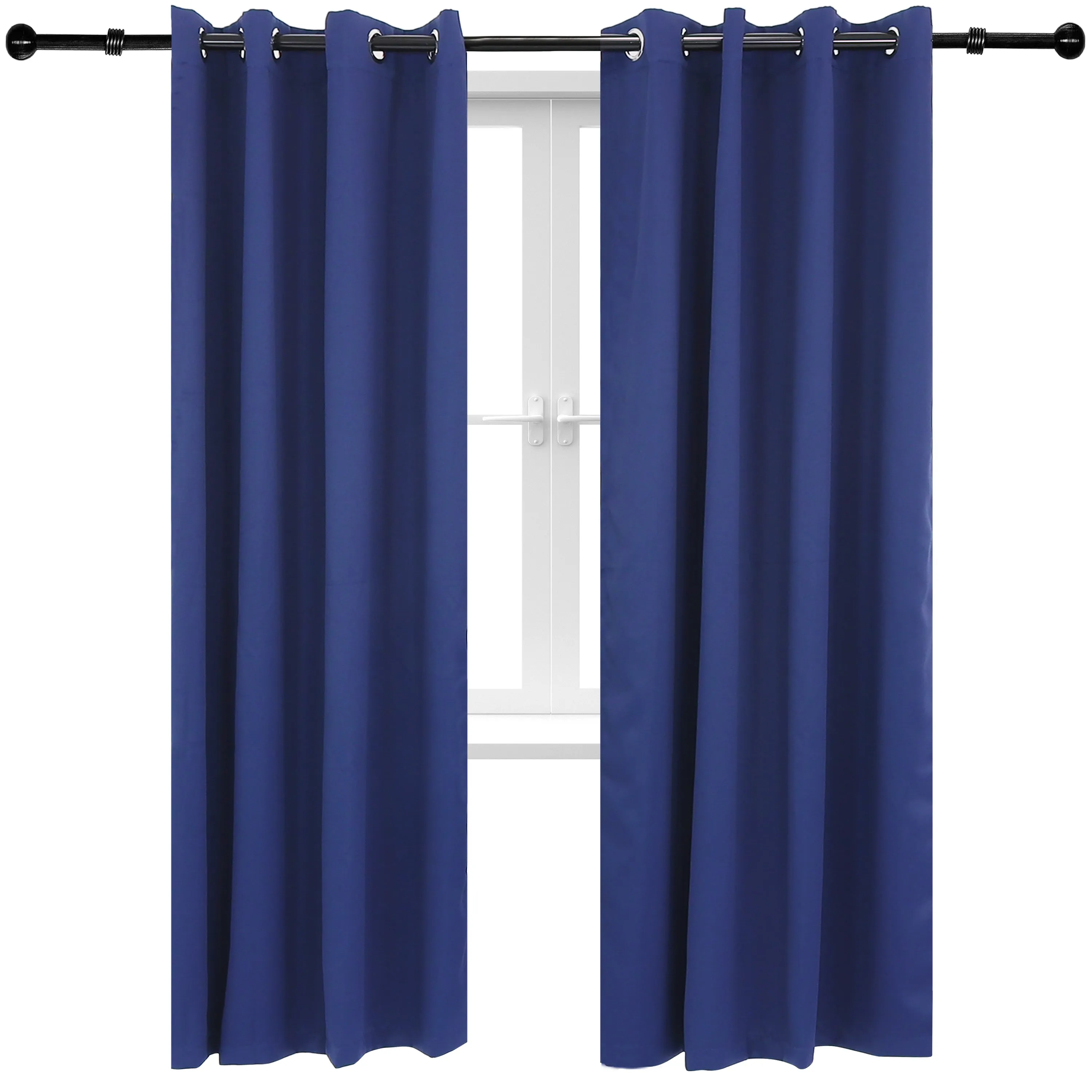 Sunnydaze Outdoor Blackout Curtain Panels with Grommet Top