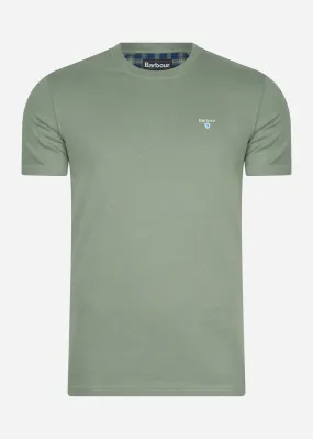 Tartan sports tee - agave green