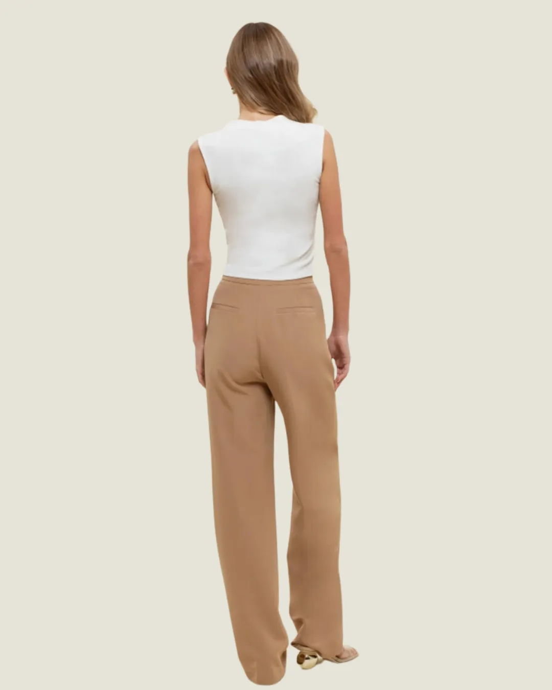 The Amelia: Mock Neck Sleeveless Cropped Top