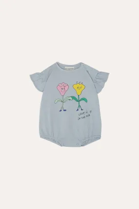 THE CAMPAMENTO BLUE LOVE IS IN THE AIR ROMPER