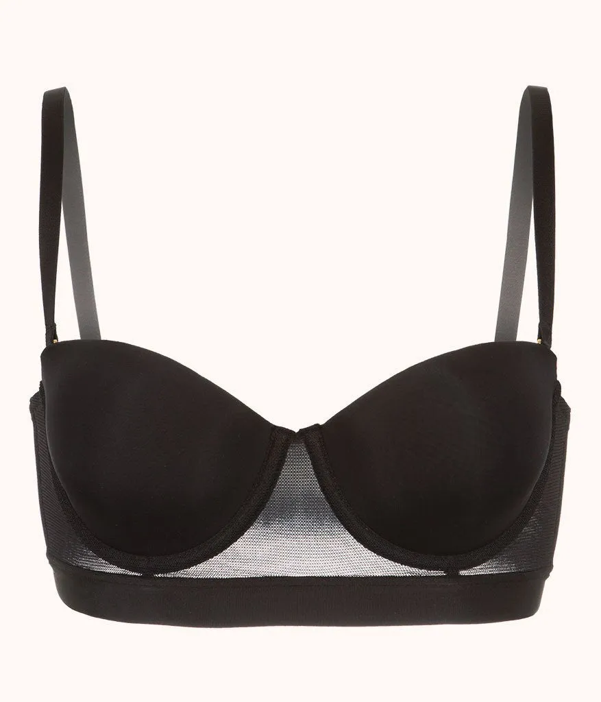 The Smooth Strapless: Jet Black