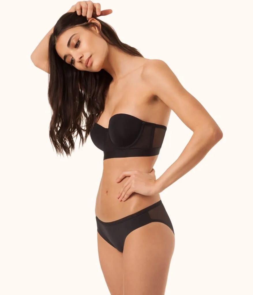 The Smooth Strapless: Jet Black