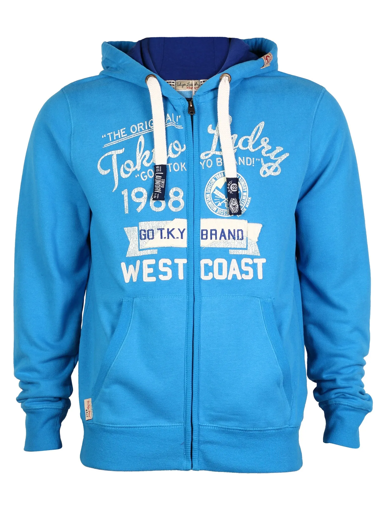 Tokyo Laundry Edvard hoodie in blue