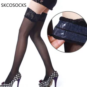 VenusFox Nylon Lace Over knee Sexy Thigh High Stocking Plus Size