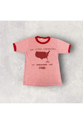 Vintage The Cuban Connection Ft. Indiantown Gap 1980 Ringer Tee- M
