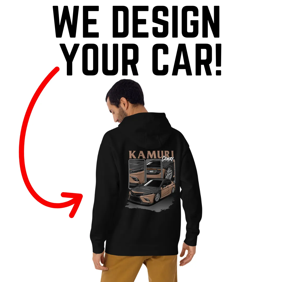 We Make a Design With Your Car Pictures!  Includes 1 T-Shirt or Hoodie!