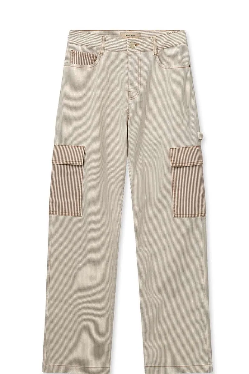 Weneta Cargo Pant in Ecru 161370MW1 by Mos Mosh