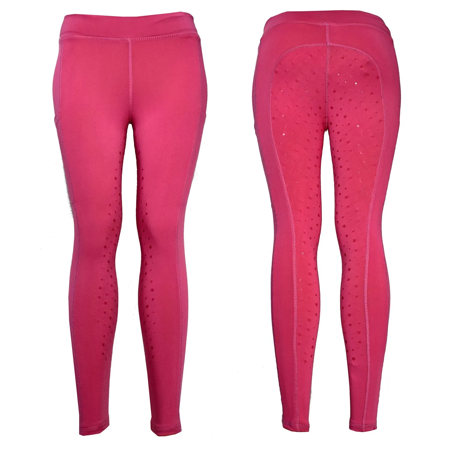 Whitaker Laceby Riding Tights Child Hot Pink