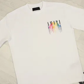 White AM Paint Drip T-Shirt.