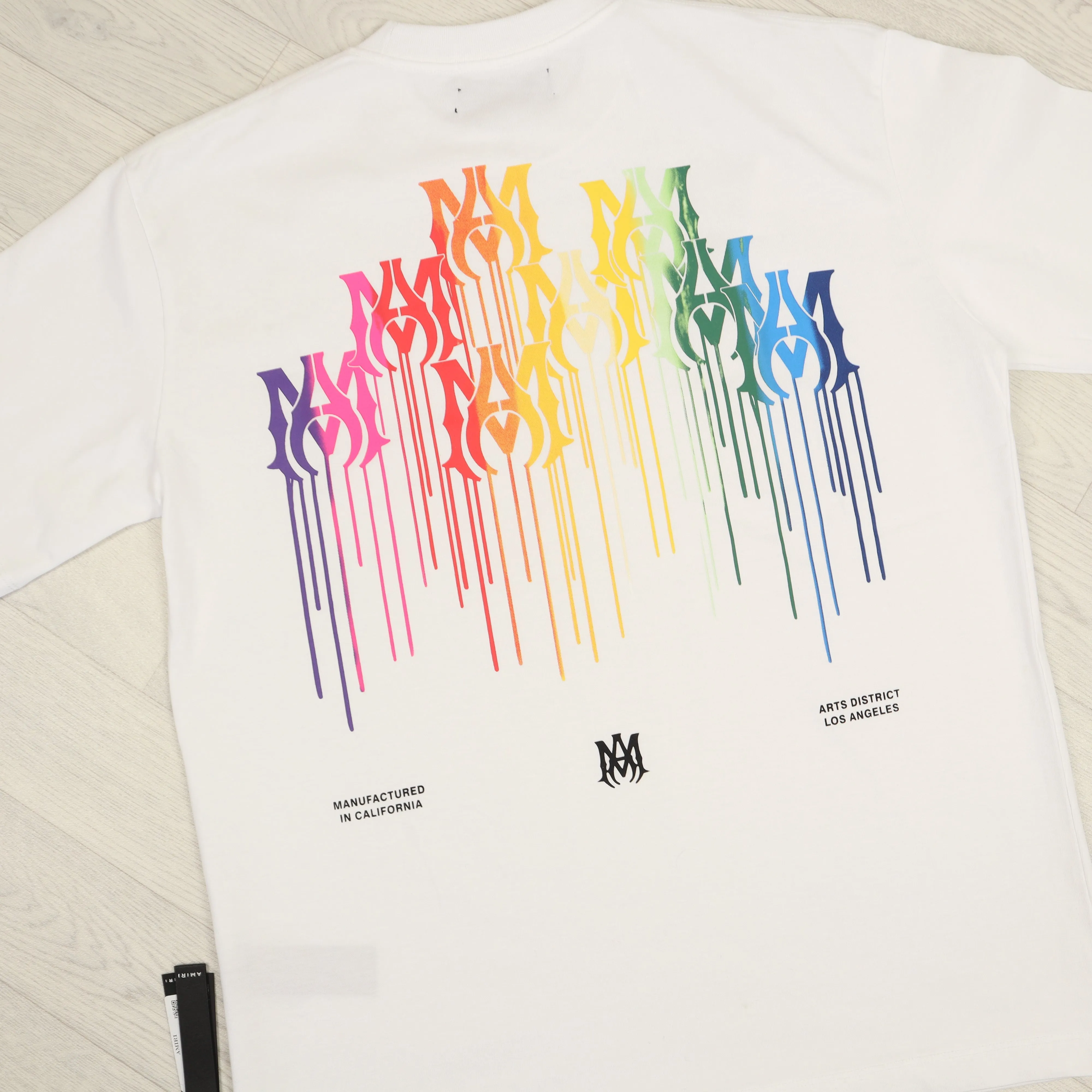 White AM Paint Drip T-Shirt.