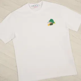White Brush Stroke Arrows T-Shirt