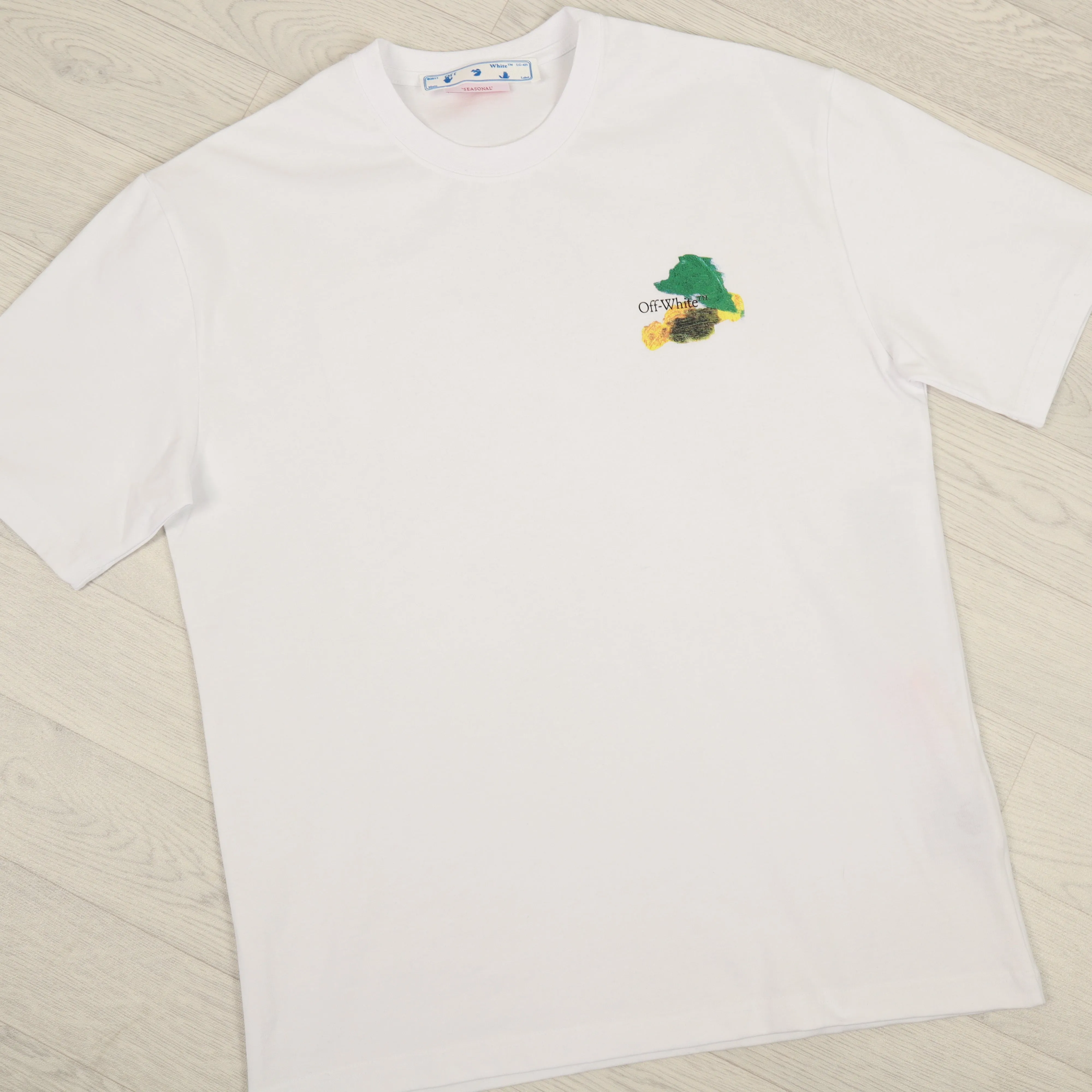 White Brush Stroke Arrows T-Shirt