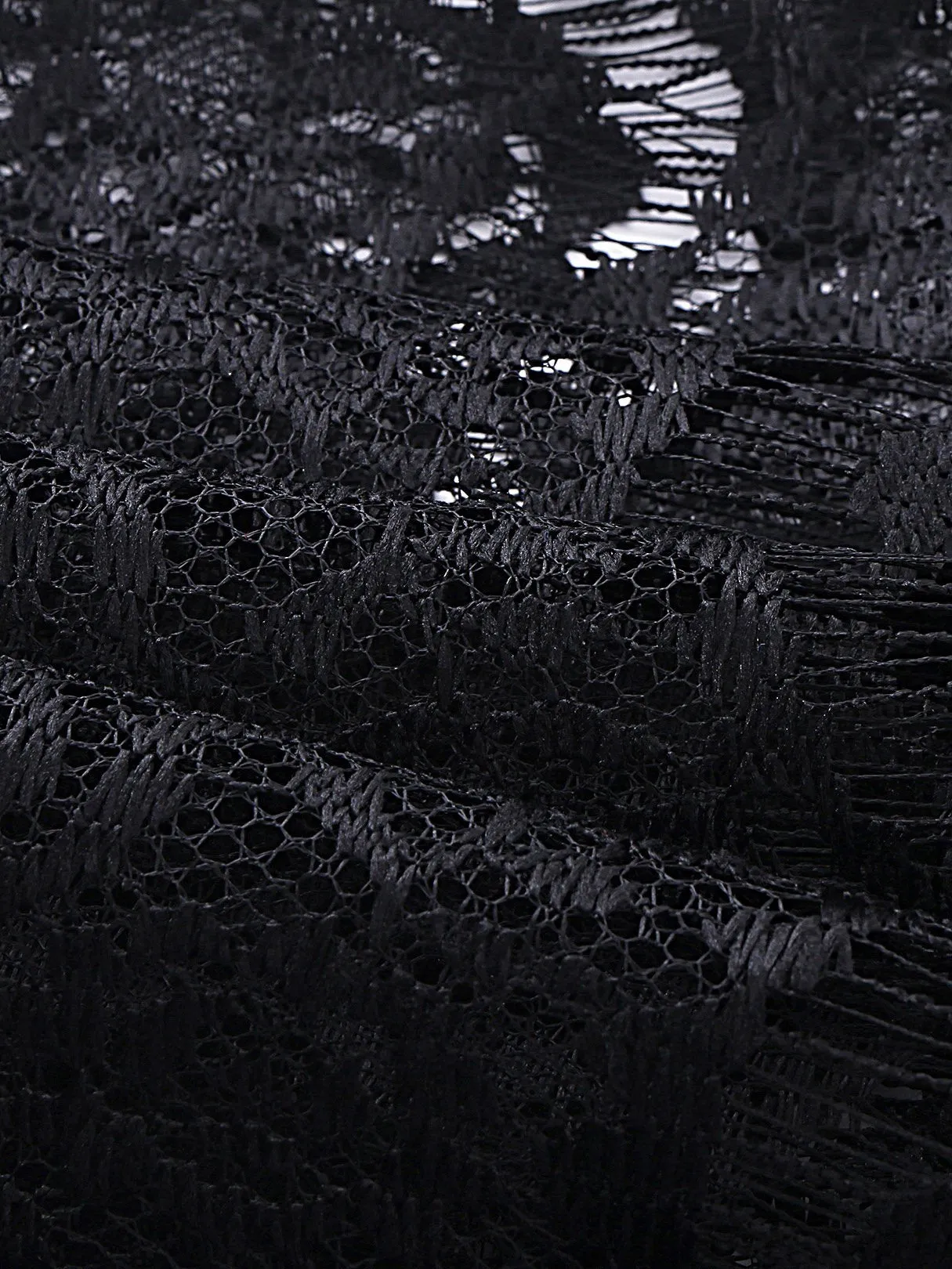 Wholesale Long Sleeve Lace Eyelash Hem Overall