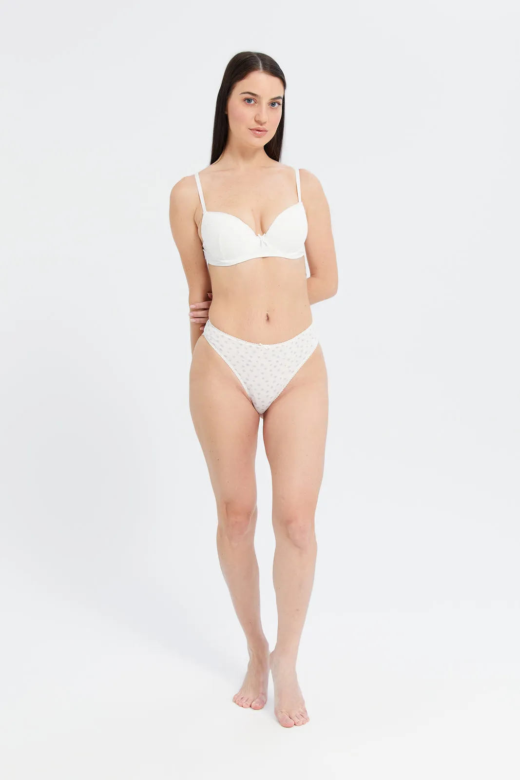Women Assorted Lace Padded T-Shirt Bra Set (Pack of 3)