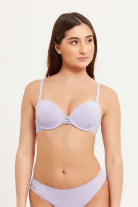 Women Lilac T-Shirt Bra (Single)