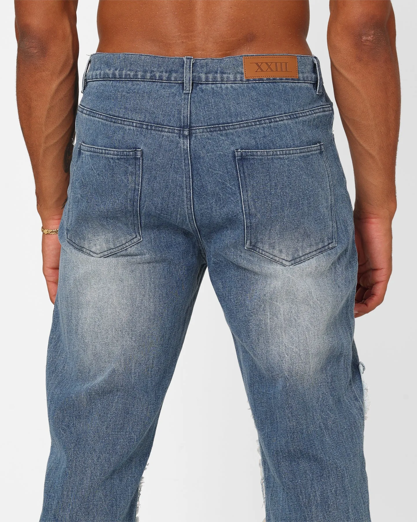 XXIII Matthew Distressed Jeans Blue Distressed